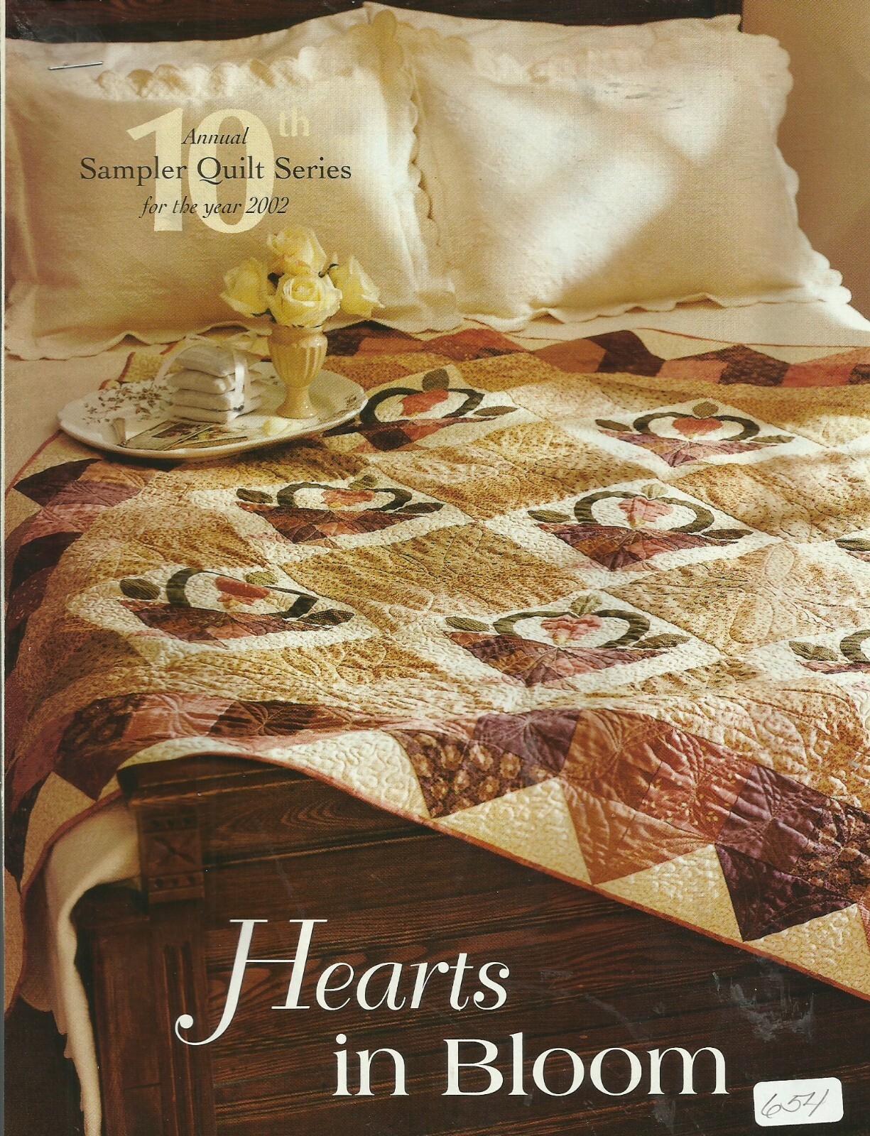 B0494  HEARTS IN BLOOM  QUILT PATTERN/INSTRUCTIONS