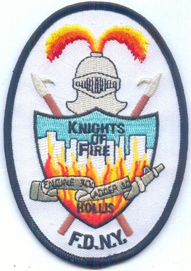 New York City Engine - 301 / Lad-150 "Knights of Fire" (3" x 4.5") fire patch