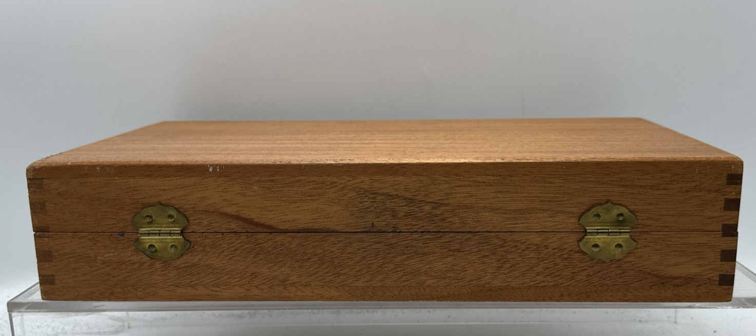ORIGINAL S&W N-FRAME MAHOGANY PRESENTATION CASE 6" BARREL W/ DRAWER & INSERT