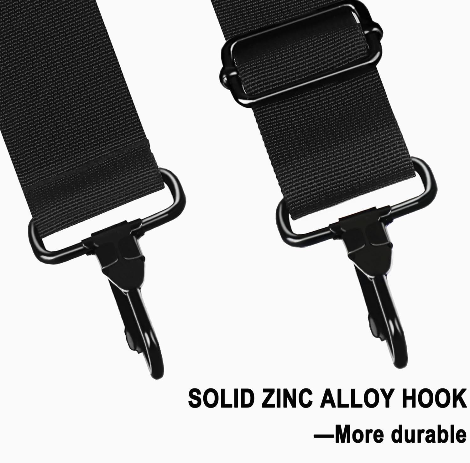 BOOEUDI 56 inch Shoulder Strap, Universal Adjustable Thick Soft 56, Black
