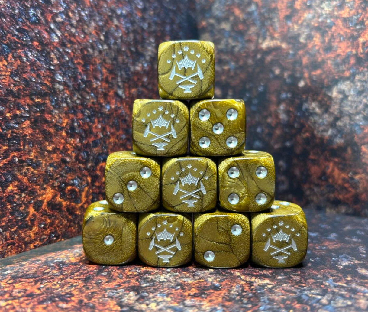 Dwarven Kingdoms , Custom Inspired Dice, ideal for Tabletop Games