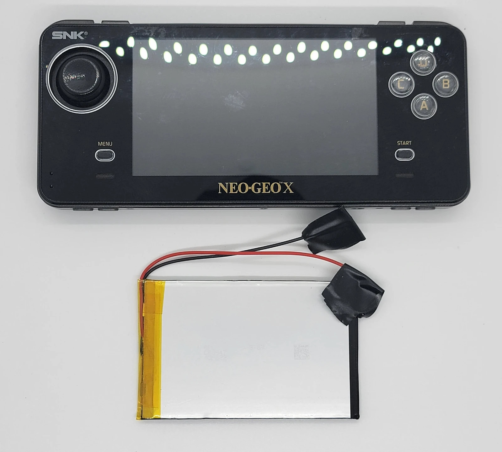 SNK Playmore Neo Geo X Gold Limited Edition Black Console Battery
