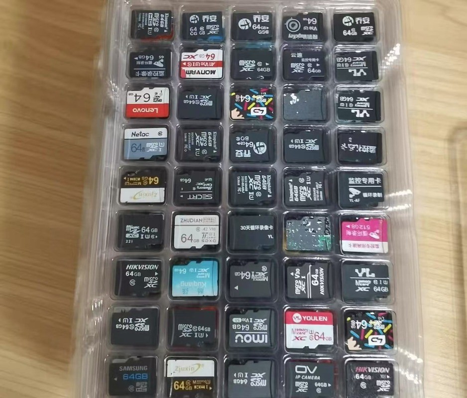 50pcs wholesale 8GB TF SD Cards Flash Memory Mixed BRAND