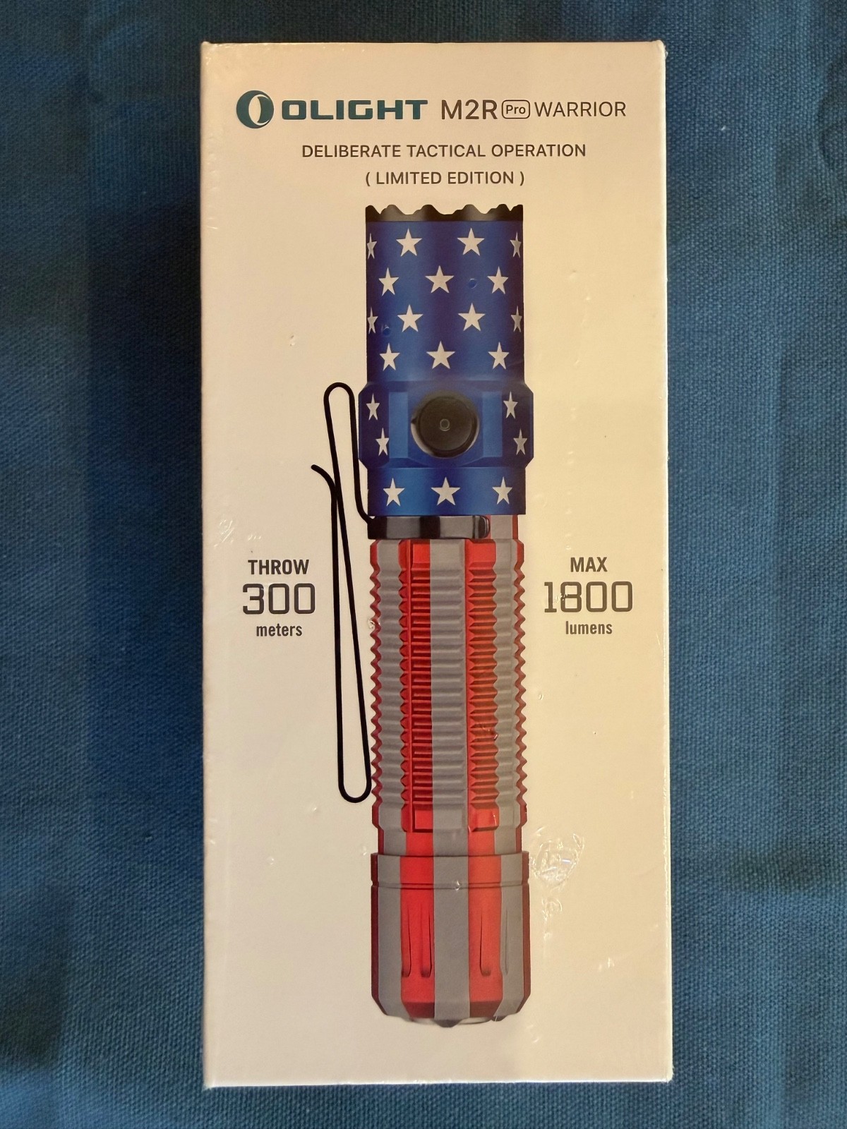 BNIB SUPER RARE Olight M2R Pro Warrior DTO American Flag Limited Edition!