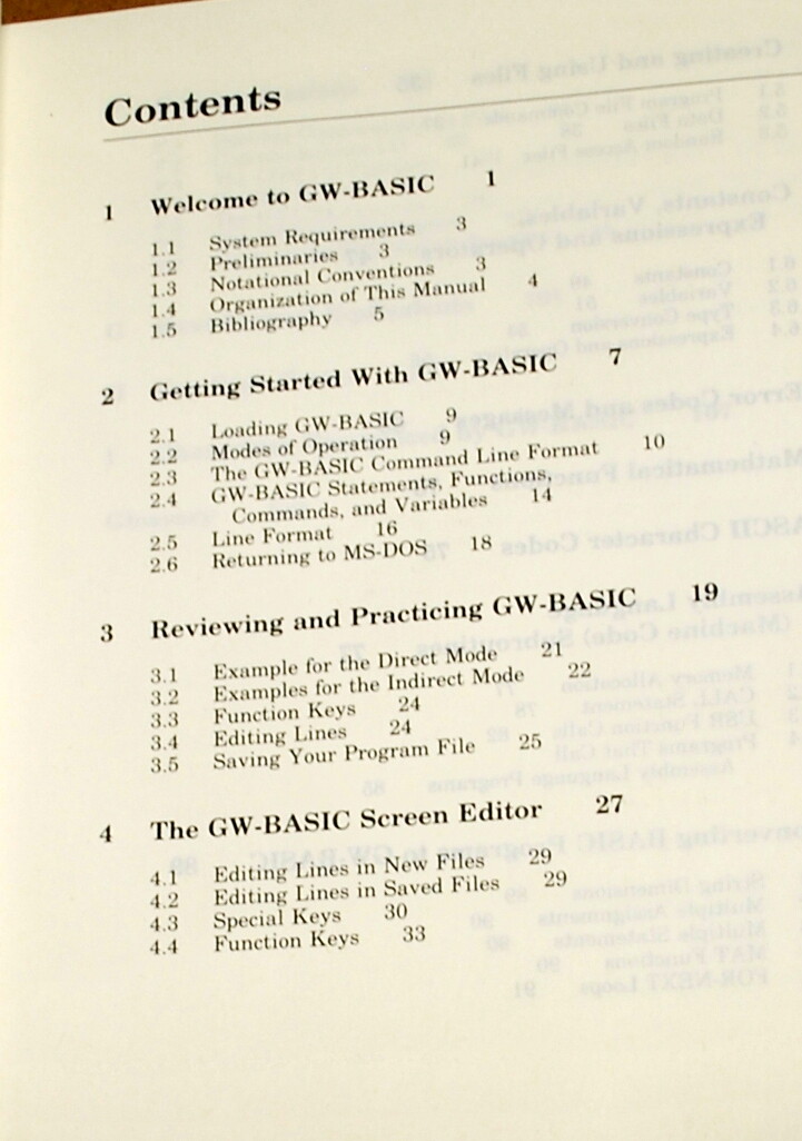 GW BASIC for the AST Computer