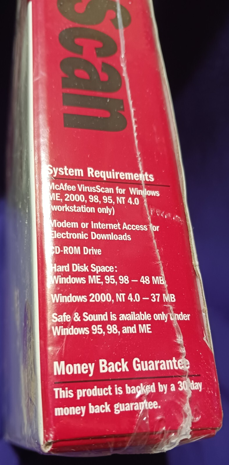 McAfee Virus Scan Software SEALED IN BOX for Win ME, 2000, 98, 95, NT