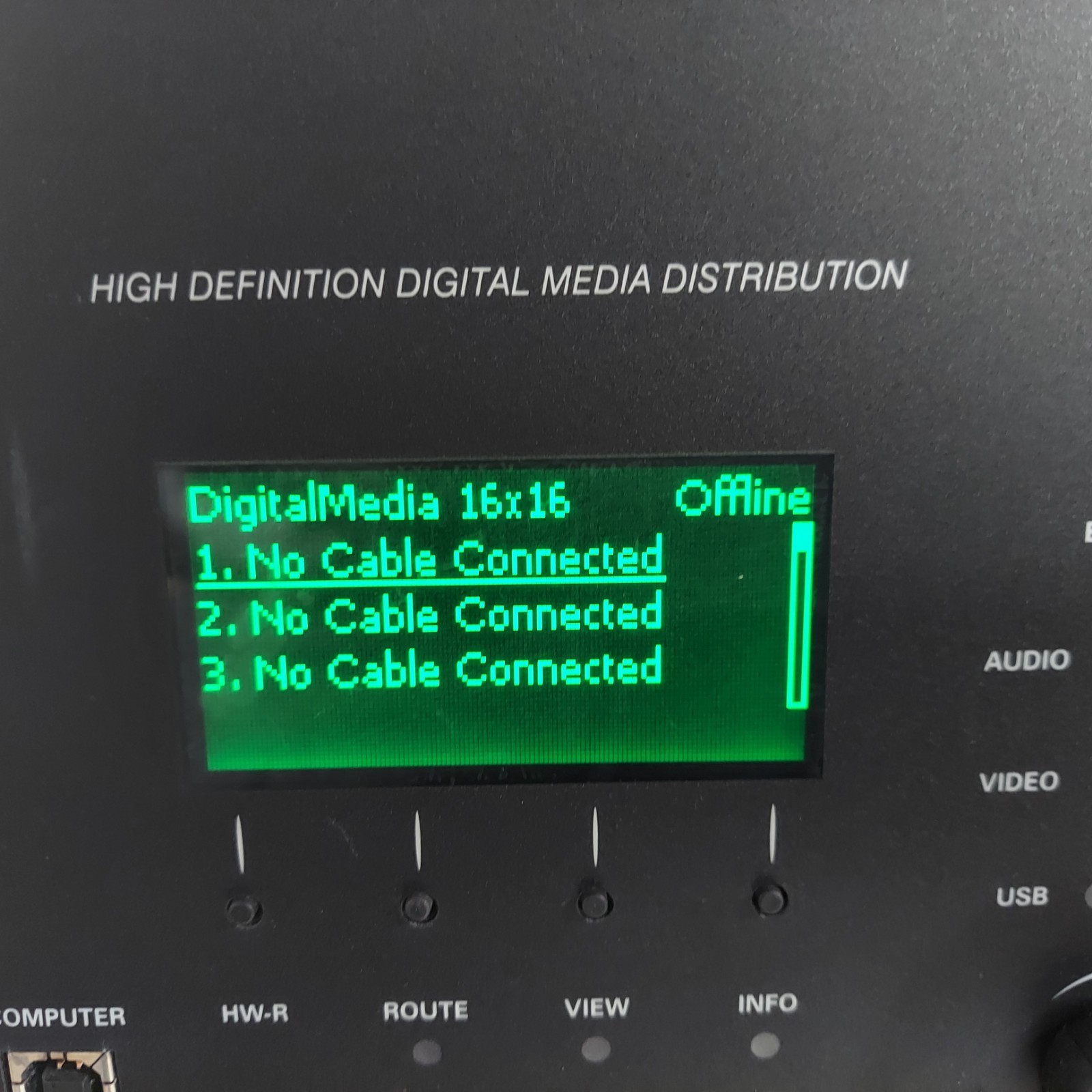Crestron DM-MD16X16 Digital Media Switcher w/ Cards *Read Desc.*