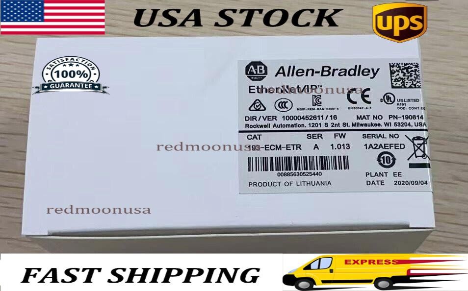 193-ECM-ETR New Factory Sealed for AB Ser A Ethernet / Ip Comm Module 193ECMETR