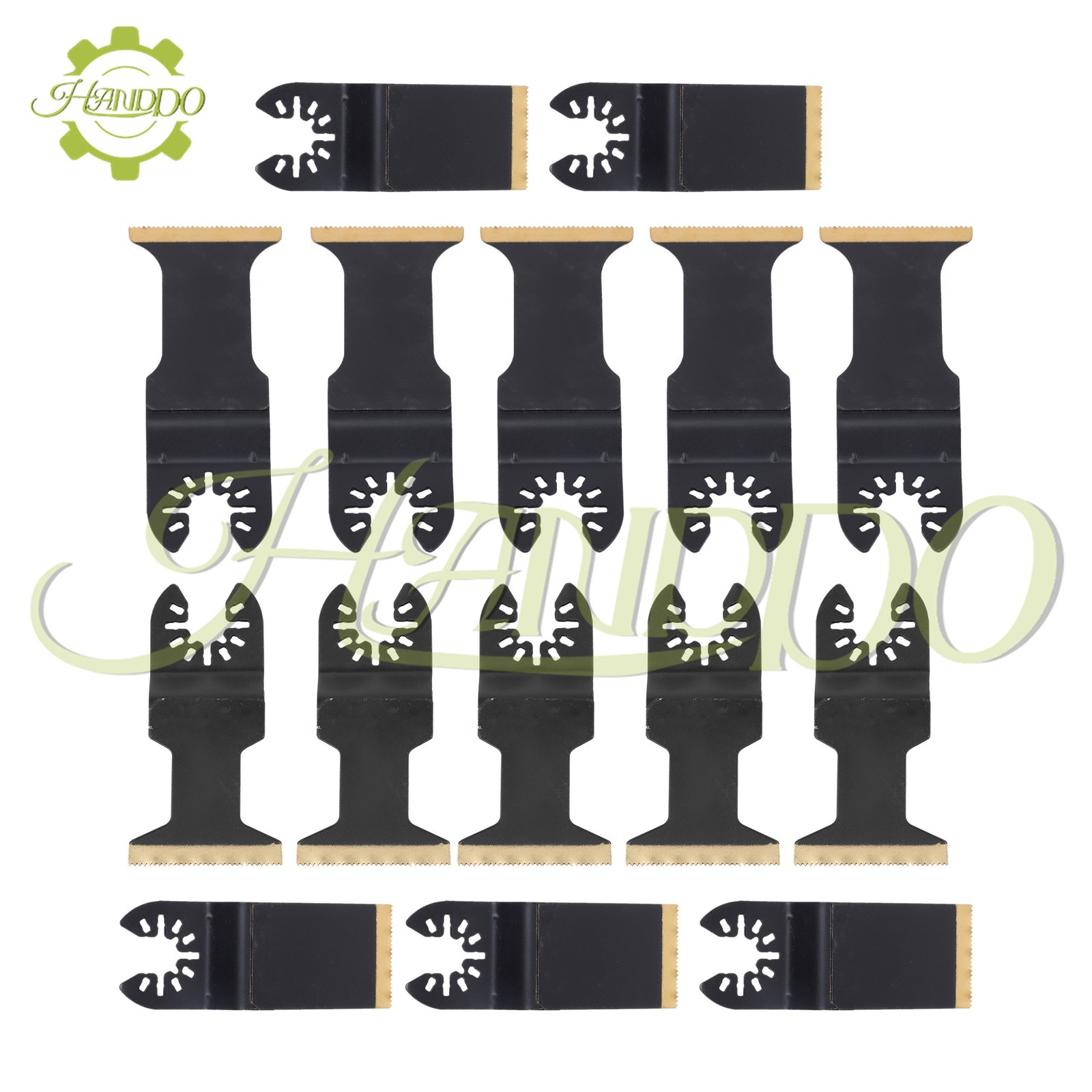 15Pack Oscillating Saw Blades Multitool Blade Metal Cutting for Wood Nails