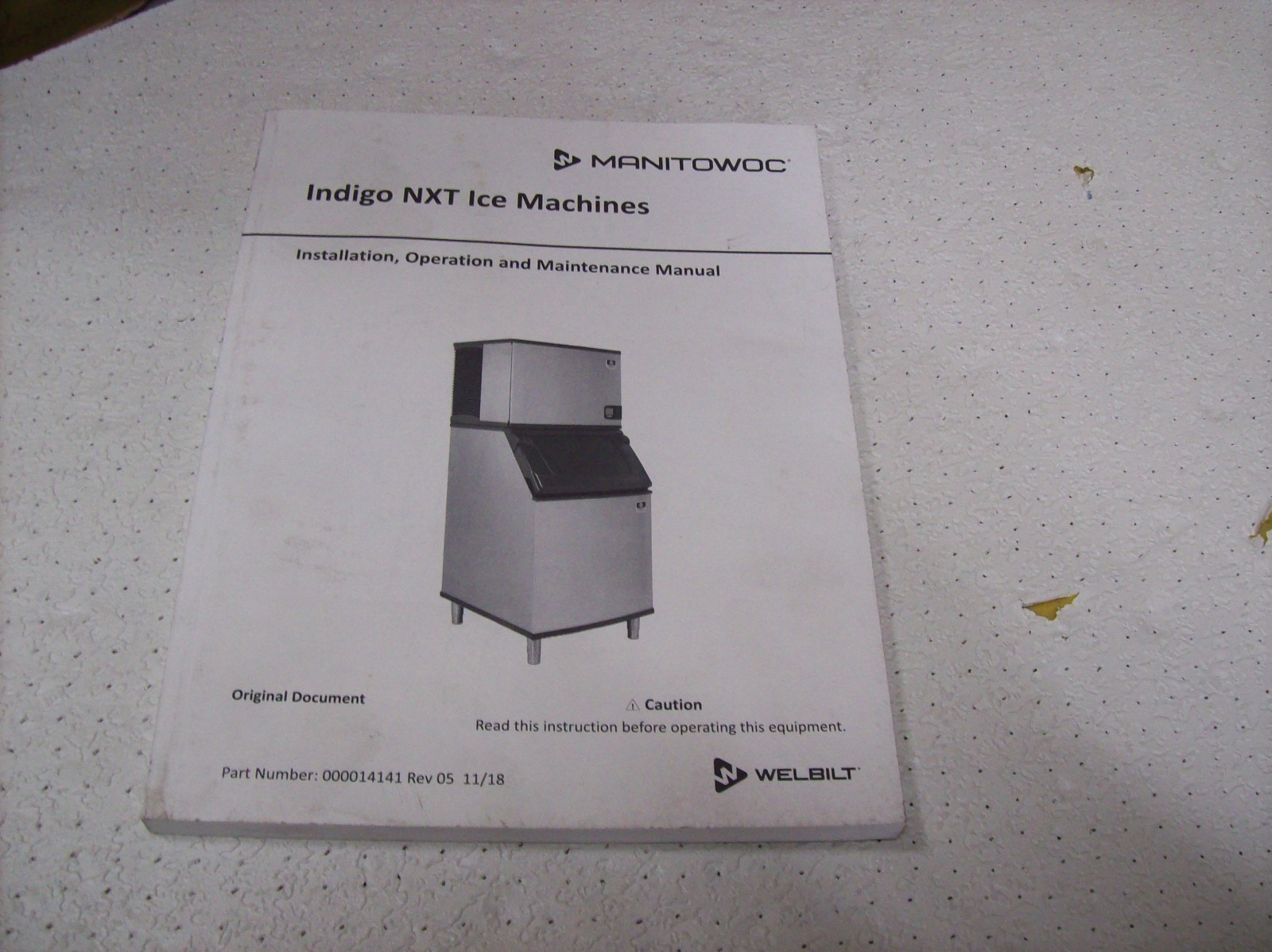 Dr1) Manitowoc Ice Maker 2018 Operator's Manual Indigo NXT Models