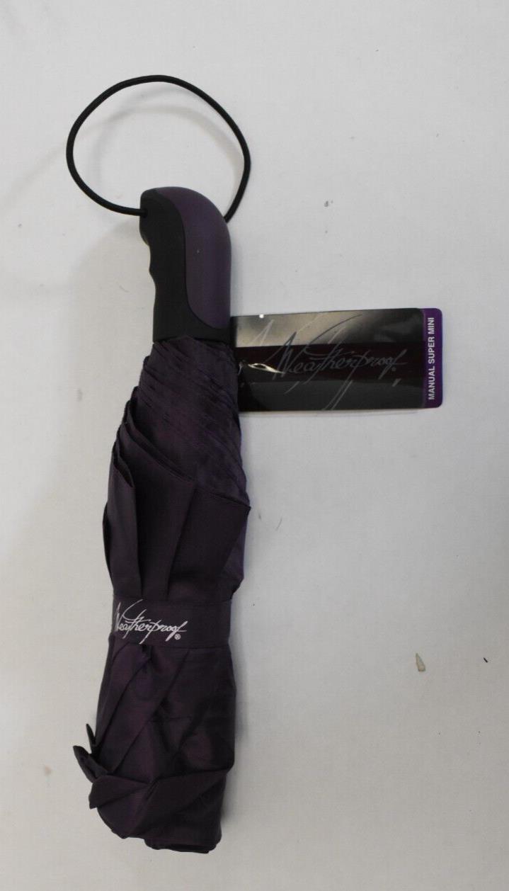 Weatherproof Manual Super Mini Umbrella 42" WP-W-810 Purple