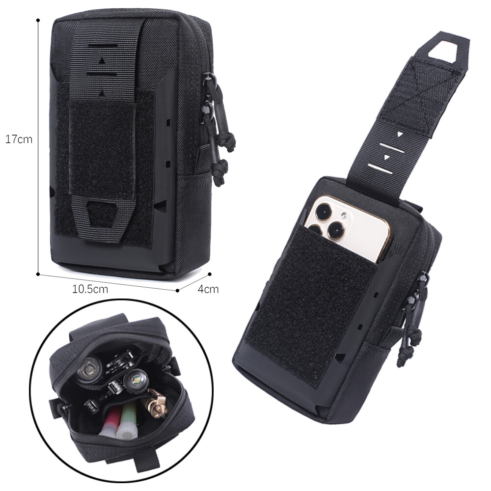 Outdoor Sport Fanny Pack Tactical Military Fan Mobile Phone Waist Belt Pouch Bag