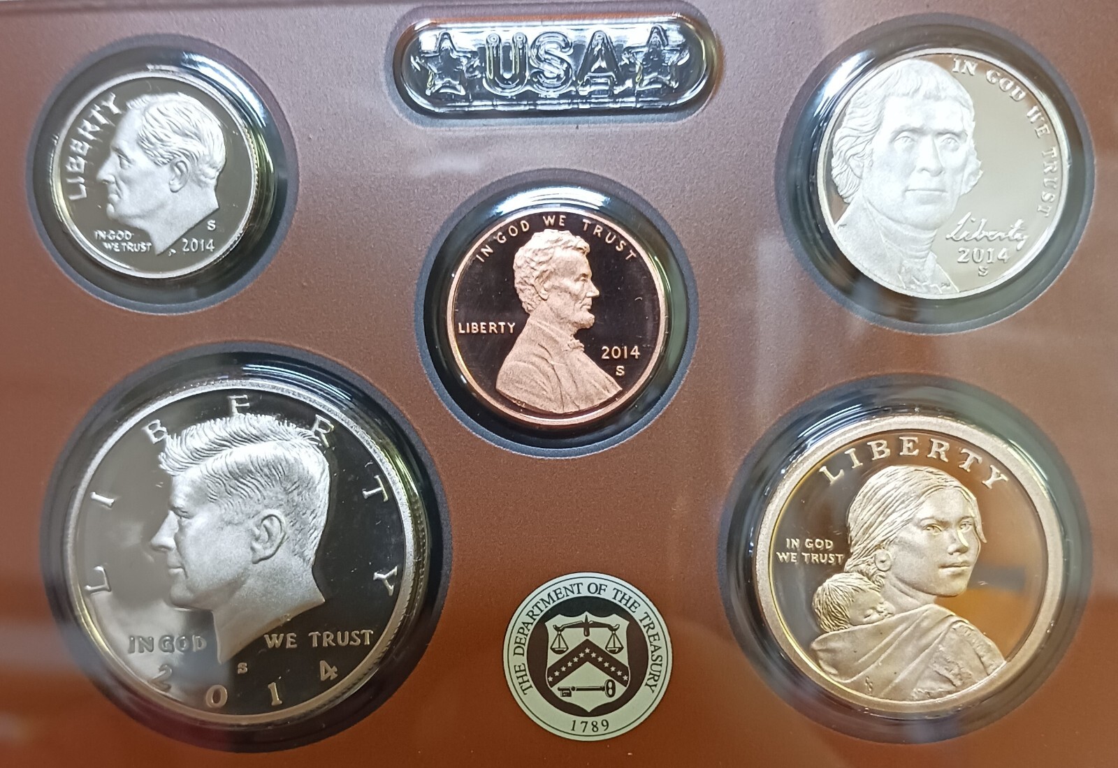 2014 UNC U.S. Mint Proof Set- in O.G.P. w/ COA