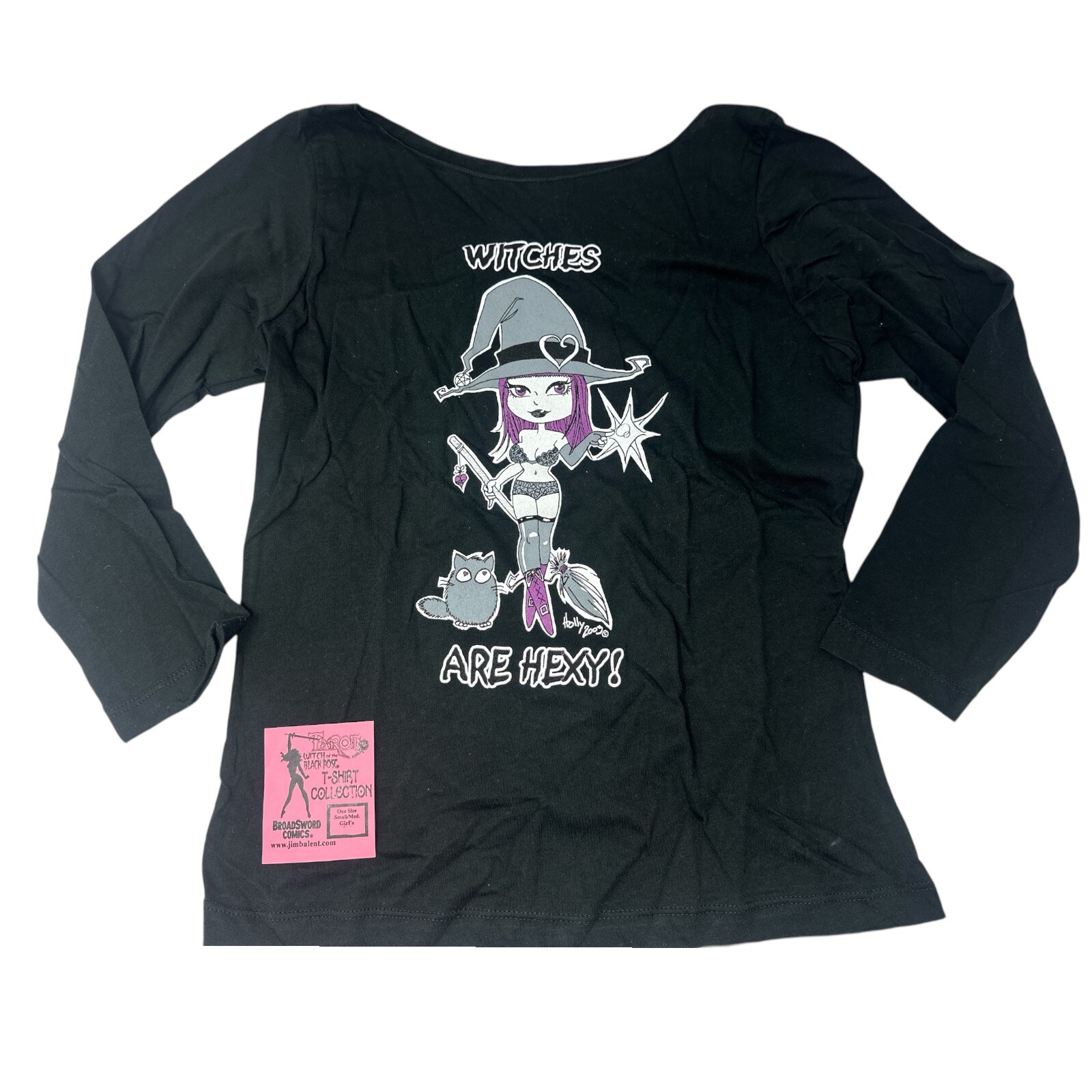 Bad Girl Comics Sexy Witch by Holly Golightly Y2K Goth Shirt NWOT Jim Balent