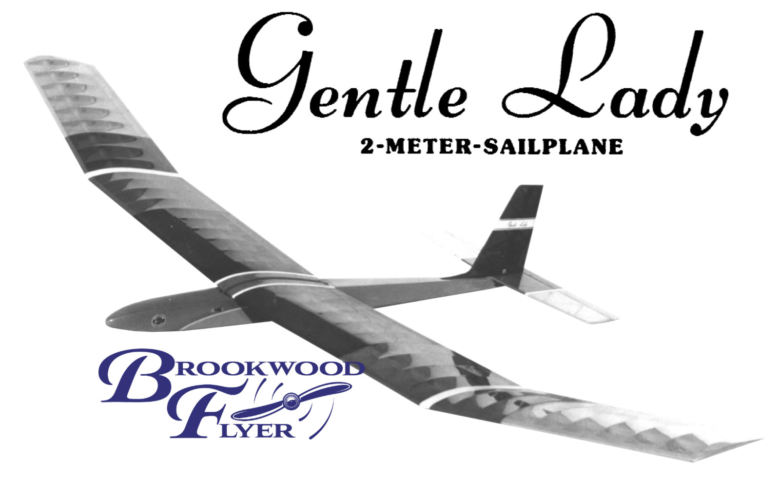 GENTLE LADY PLAN + Rib Patterns & Instruction Manual for 79" RC Model Airplane