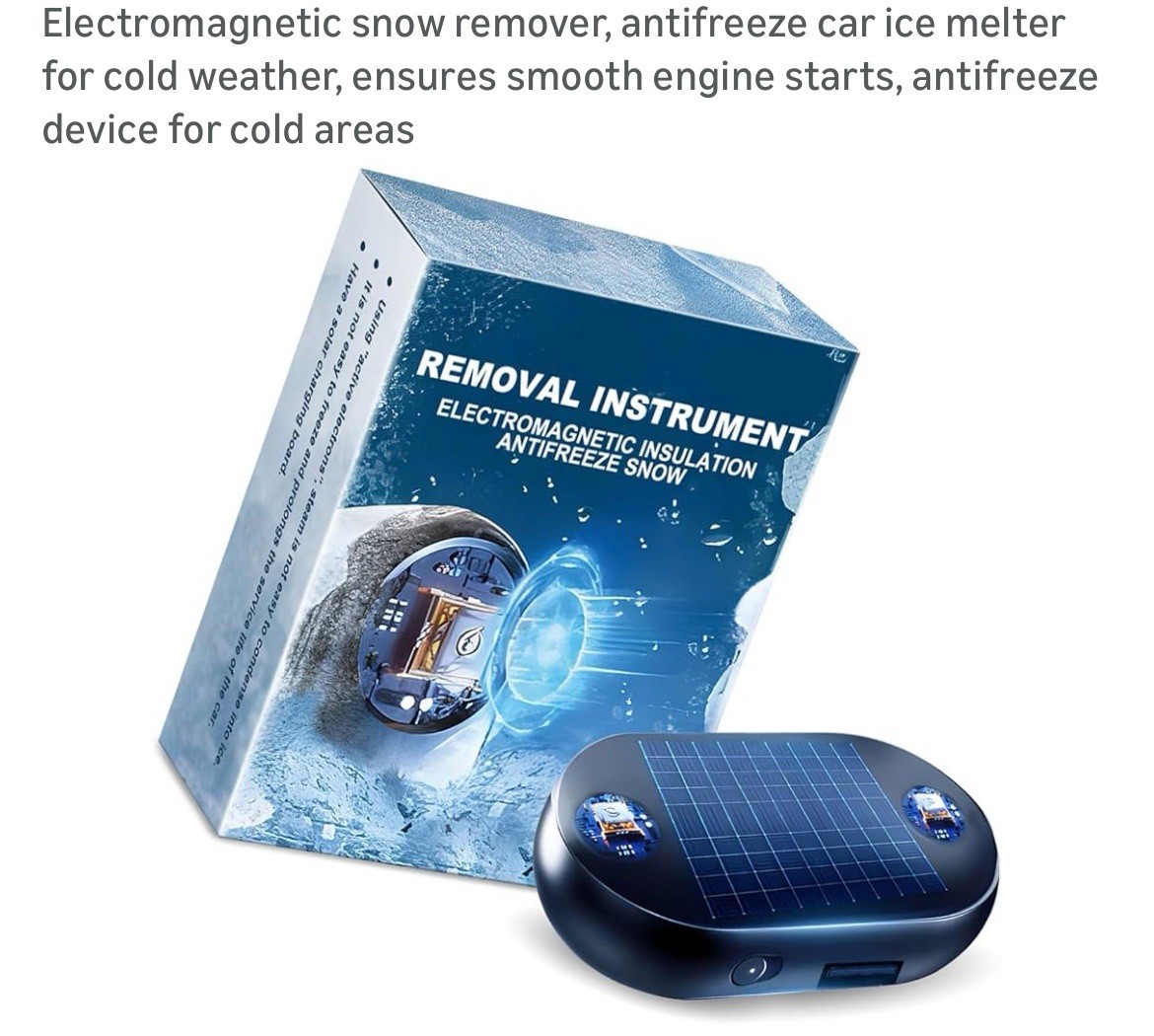 1 Pk Windshield Defroster & Ice Melter Electromagnetic Car Snow Removal Device A
