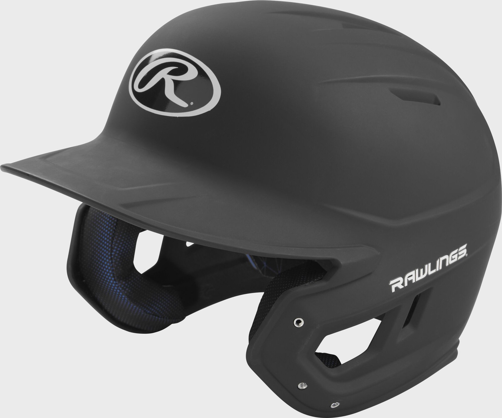 Rawlings Mach Baseball Batting Open Face Helmet, Junior Size, Matte Black