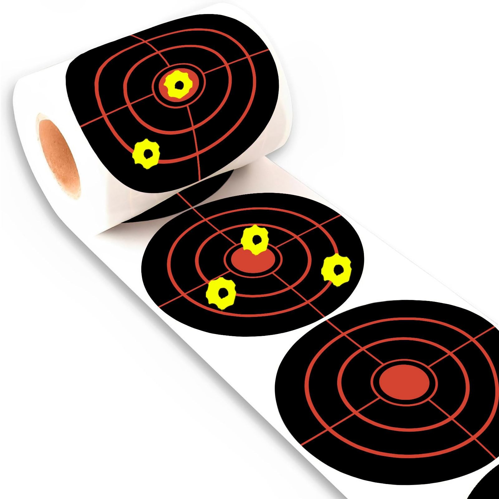LikeLety 4 Inch-200 Pack Splatter Targets, 4 Pack-Yellow, Black