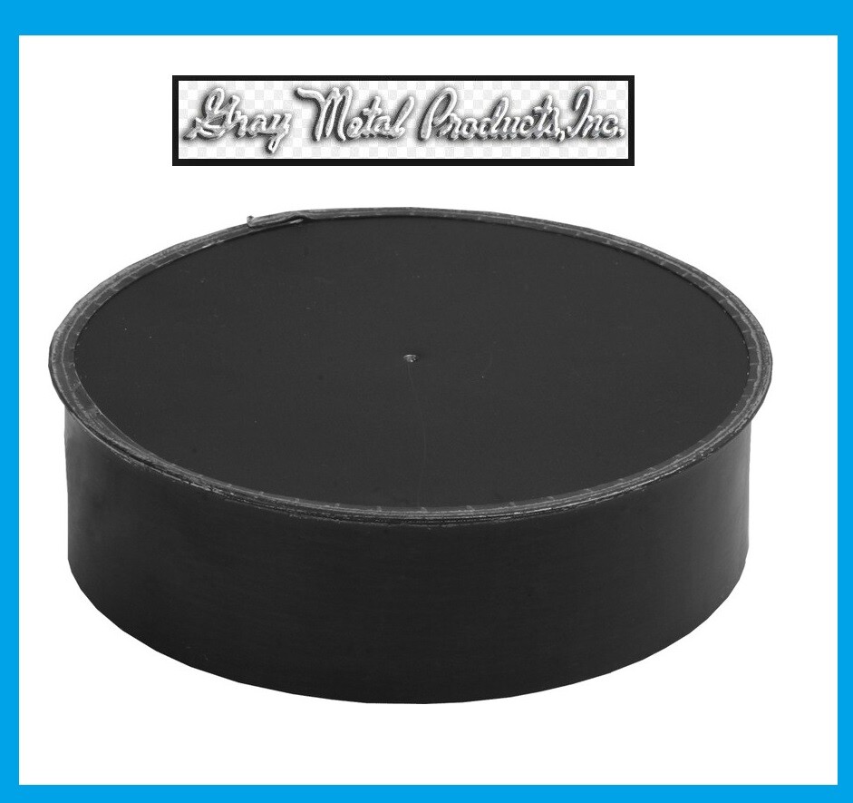 GRAY METALS - Black Stove Pipe 5" Tee Cap 24 Gauge NEW! WOODSTOVE