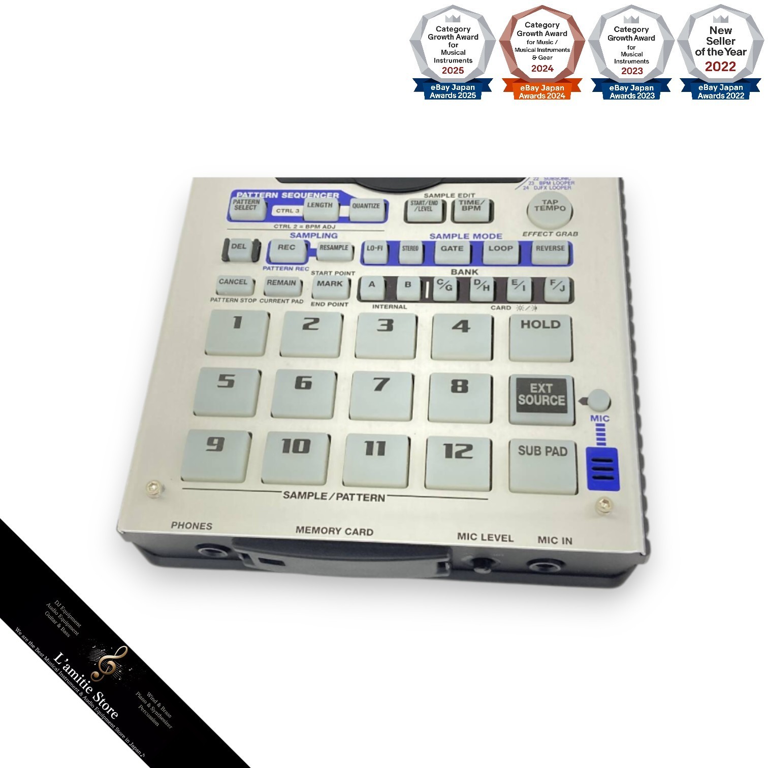 Roland SP-404 Sampler Silver 29 DSP Effects Compact Effecter SP404 Tested Japan