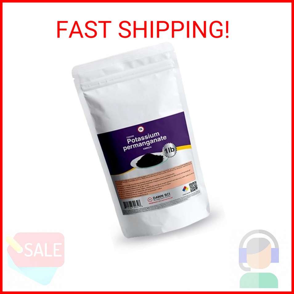 Potassium Permanganet /16 OZ/Free Flowing Powder/Same Day Ship/Dawn SCI®