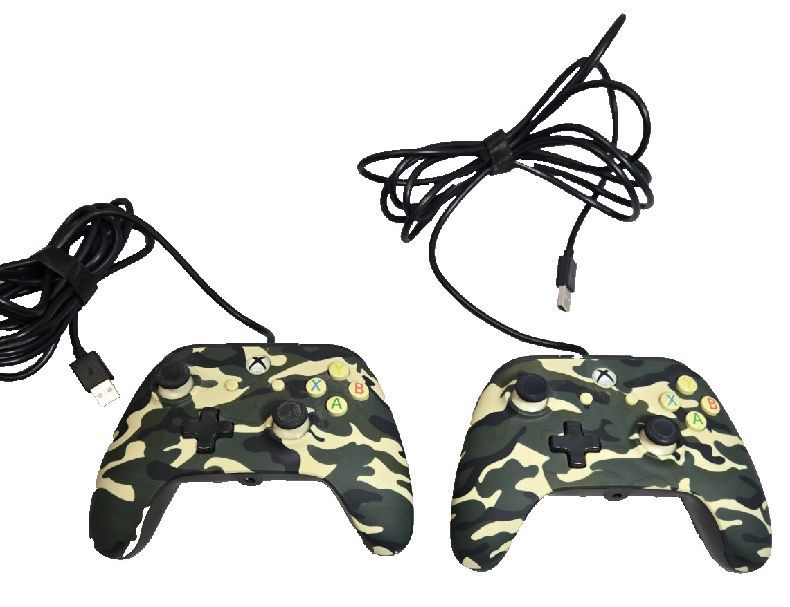 Microsoft Xbox One (Model: 1540) - 500GB Console - w/Two Wired Camo Controllers