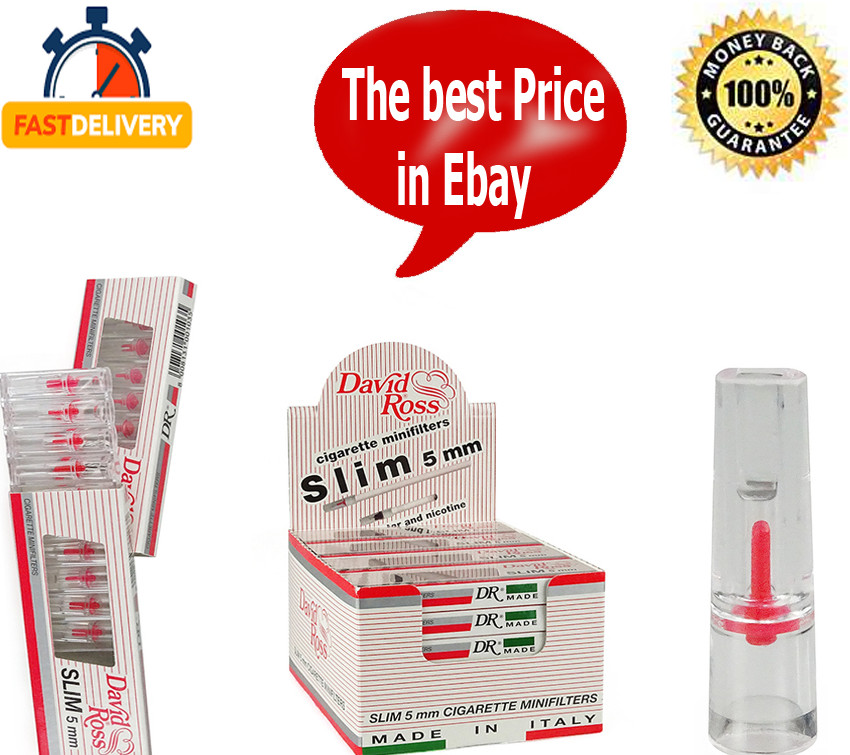 DAVID ROSS SLIM 5MM TAR FILTERS FOR ROLLUP TAR CATCHER FOR EXTRA SLIM TIPS 5mm