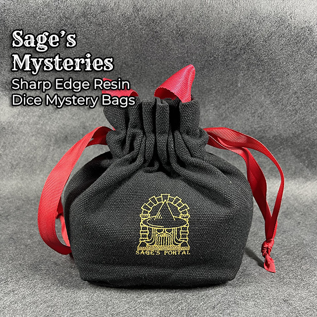 Sage's Mysteries - Sharp Edge Resin Dice Grab Bag | Dungeons DnD RPG