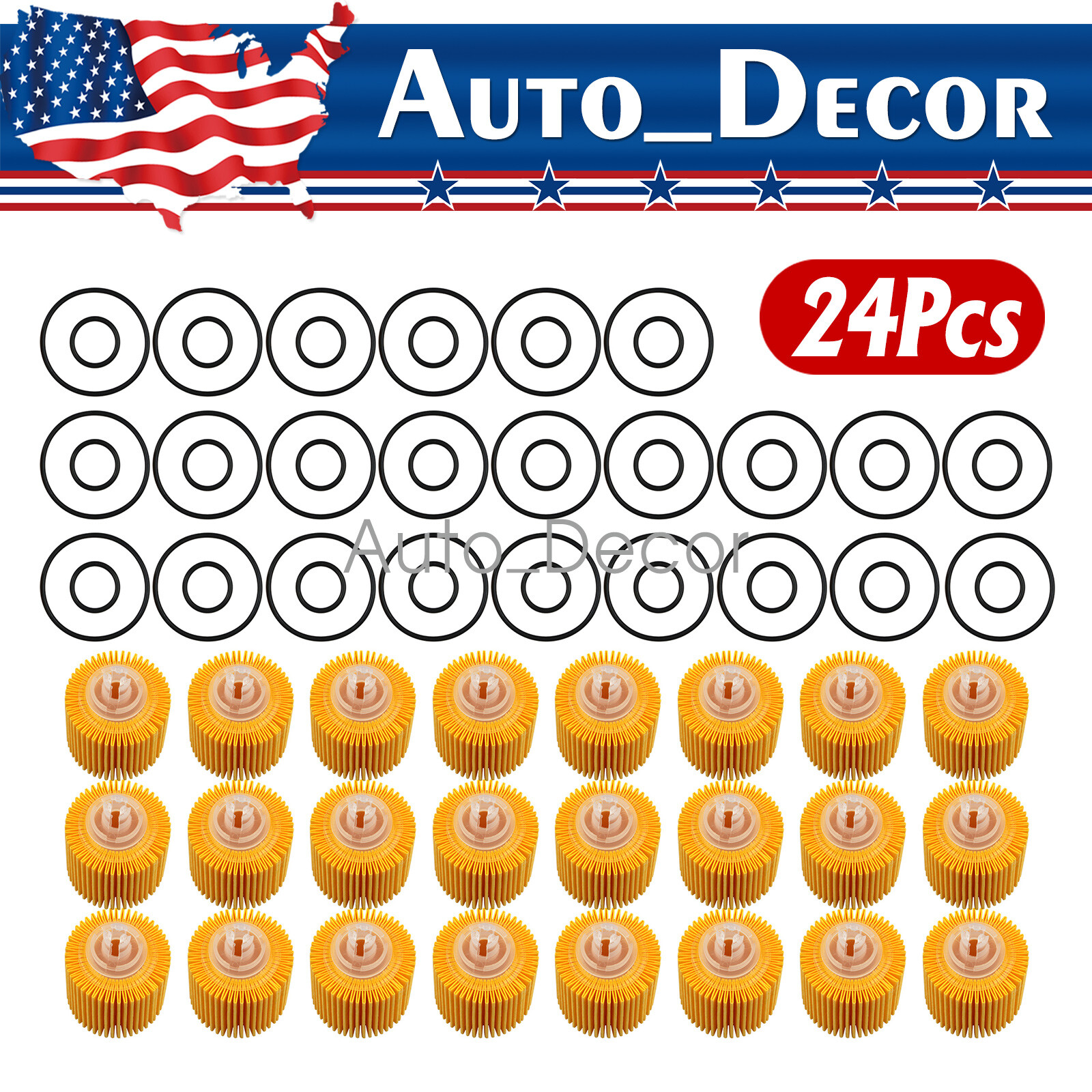 24Pcs Oil Filter For Toyota corolla Prius Matrix Scion IM XD Lexus 04152-YZZA6
