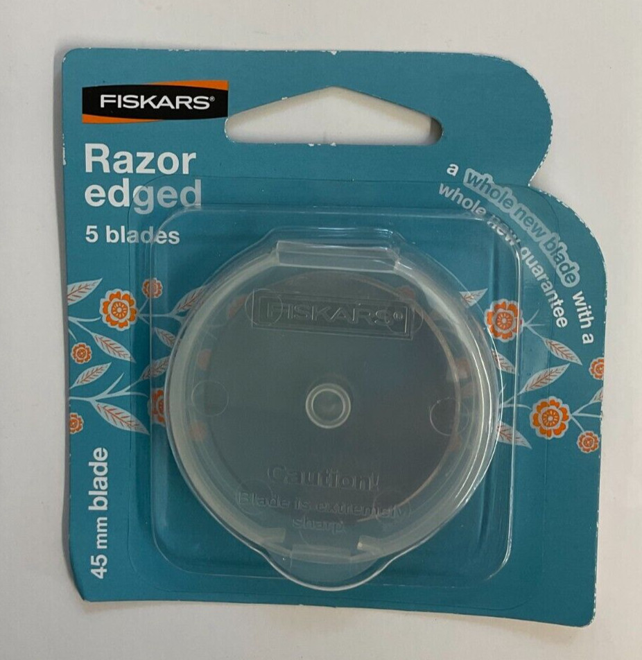 FISKARS #9528 RAZOR EDGED BLADES - 45MM, 5 BLADES IN A PACK