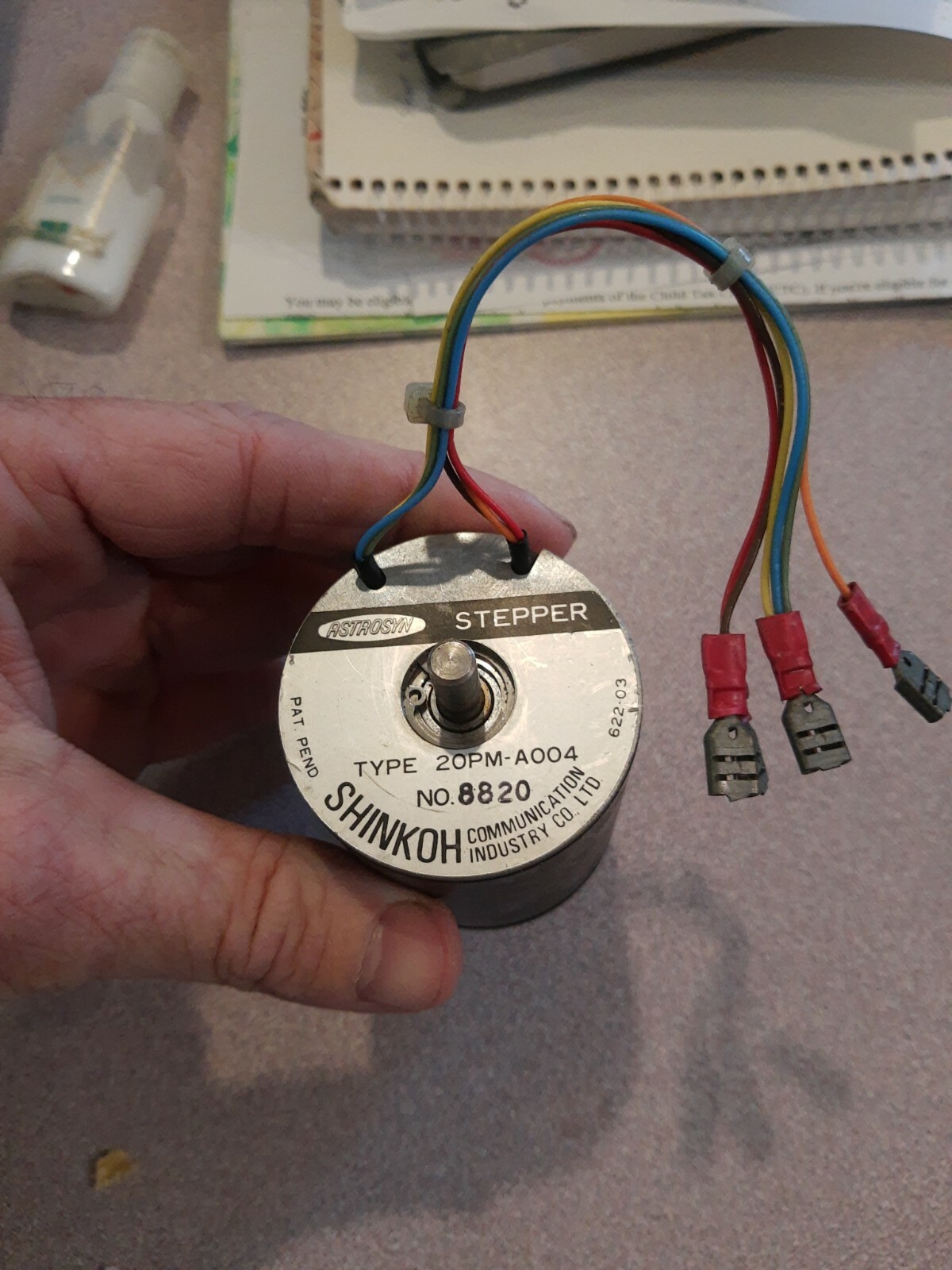 NEW old stock Astrosyn Stepper Motor  # 20PM-A004   8820
