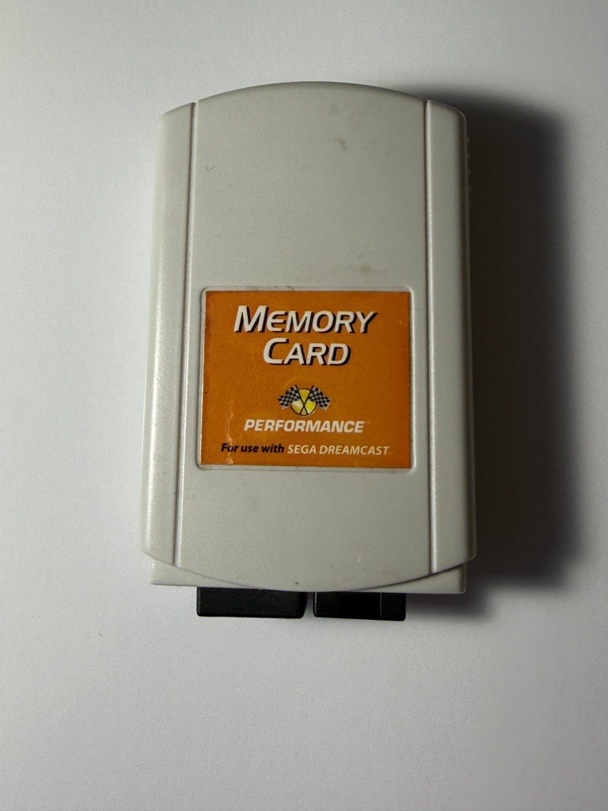 Sega Dreamcast P-20-316E Performance Memory Card Vintage Orange Label - TESTED