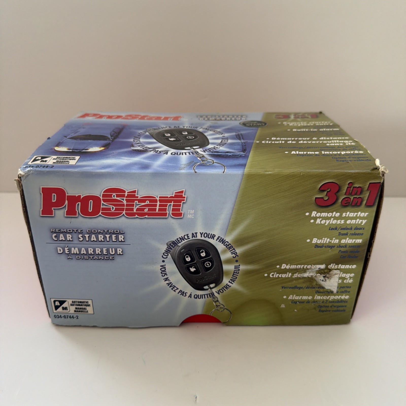 ProStart Remote Control Car Starter 3 In1 CT-5072 Automatic/Manual Keyless Entry
