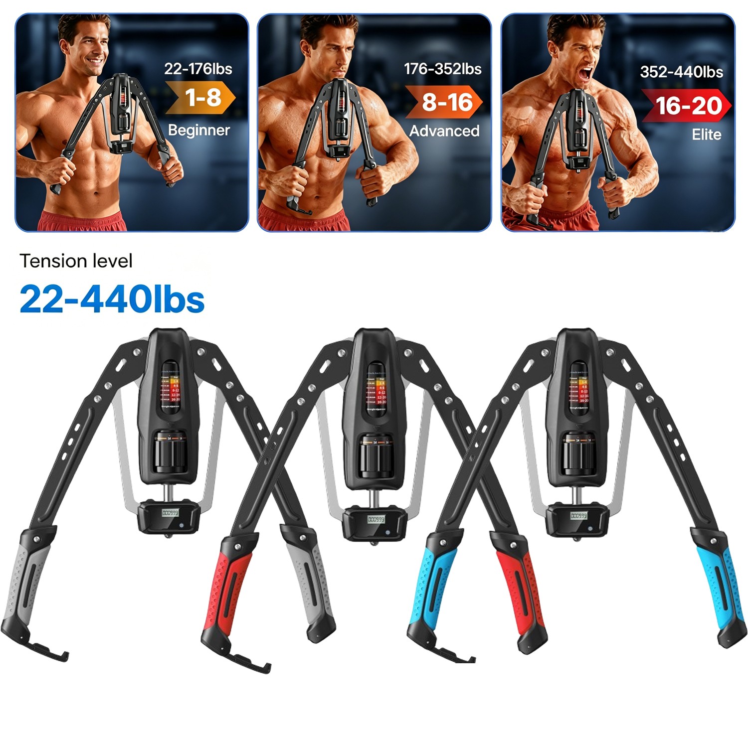 MERACH Twister Arm Trainer 22-440lb for Home Gym for Full Body Strength Training