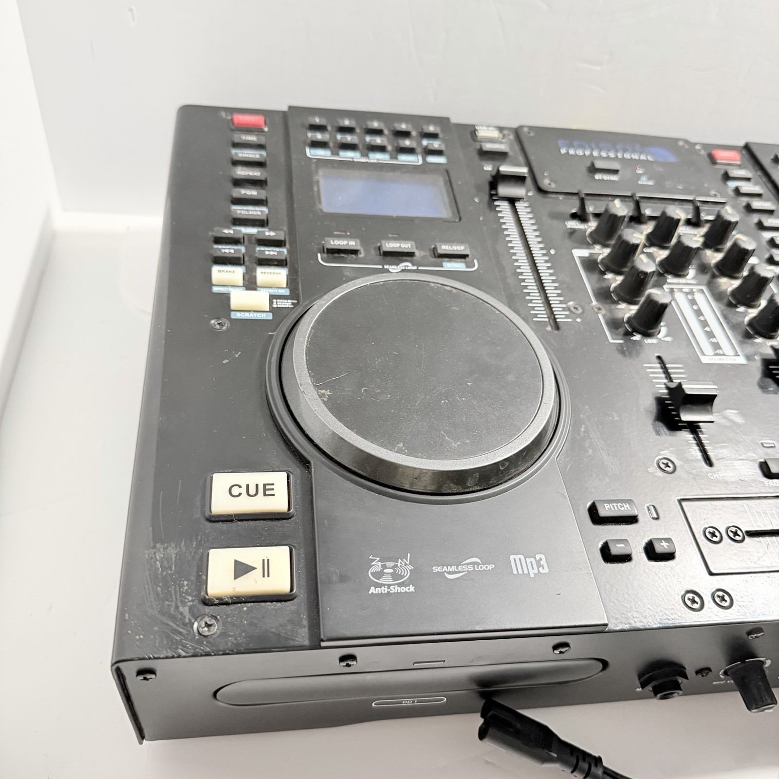 Edison Scratch 2500 MKIV Professional Dual CD USB MP3 DJ Audio Mixer UNTESTED