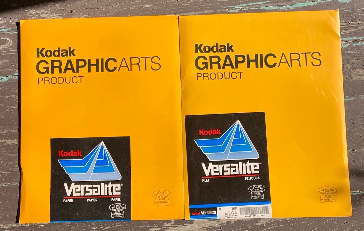 Vintage Kodak versalite tcp safelight Photo film Paper Sample Open Box Full 1997