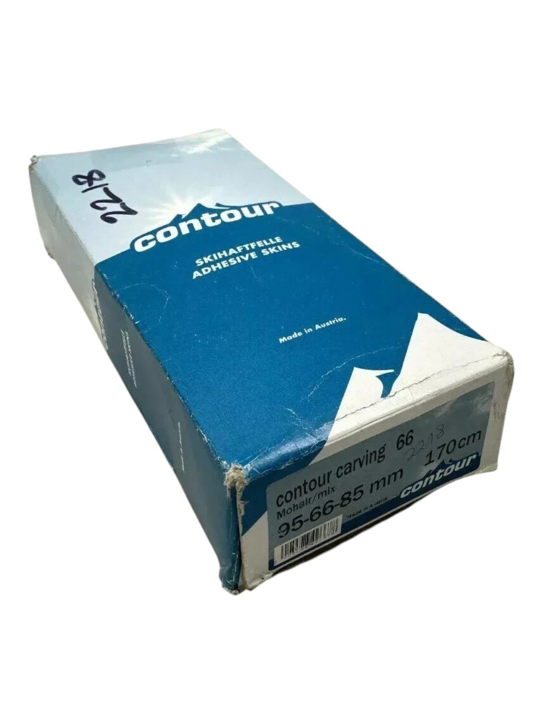 Contour Carving Climbing Mohair Adhesive Ski Skins PAIR - New/Old Stock