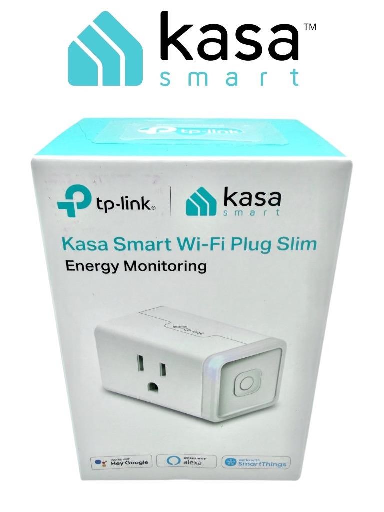 KASA Smart Wi-Fi Mini Plug With Energy Monitoring TP-Link White 15A KP-115