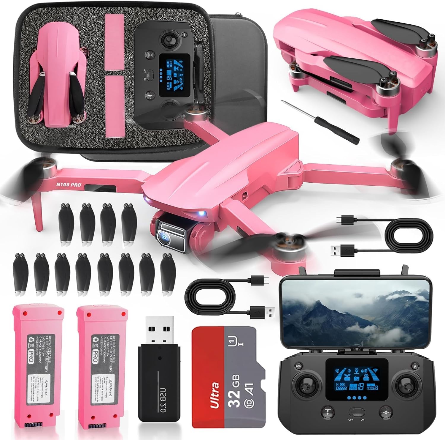 4k Drone Cameras 5G GPS Quadcopter FPV Multiple Flight Mode Brushless Motor 200g