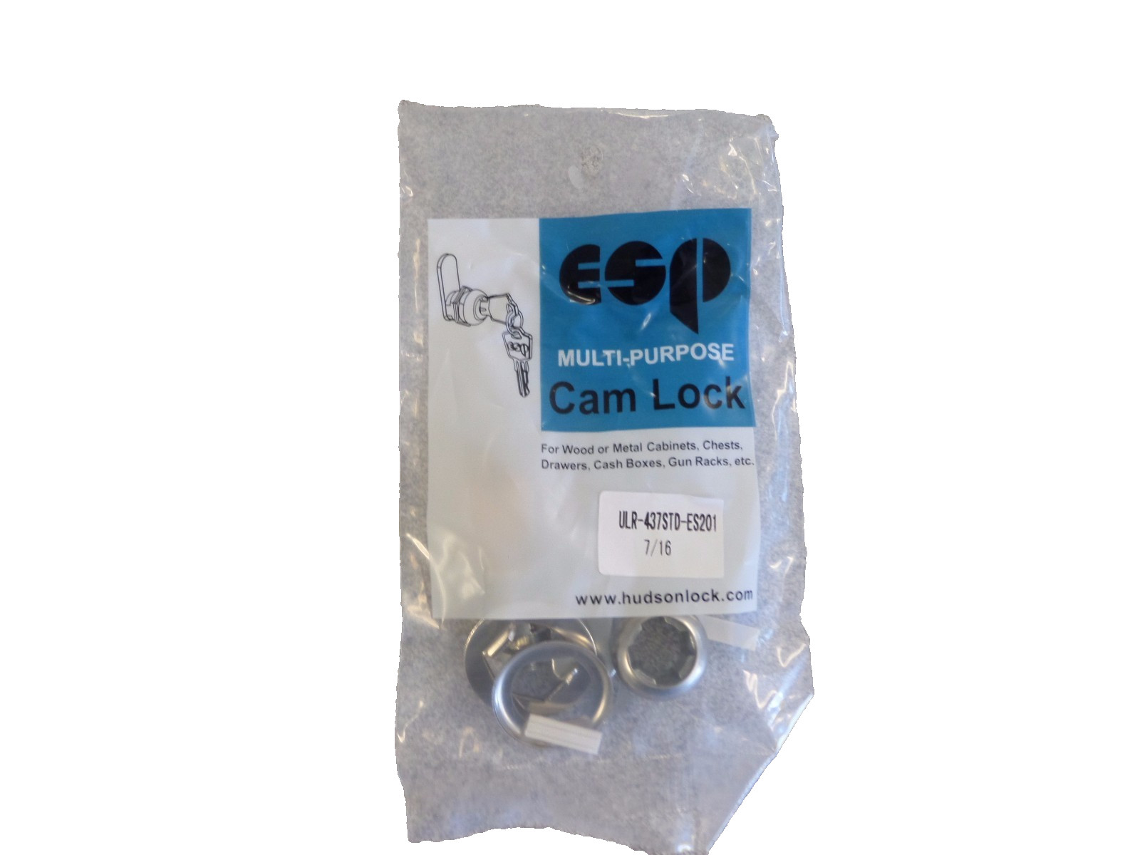 ESP ULR437 7/16" UNIVERSAL CAM LOCK KIT KEYED DIFFERENT