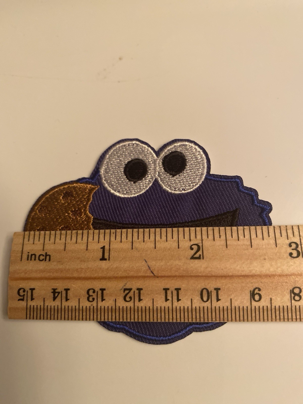 COOKIE MONSTER!!! EMBROIDERED IRON ON PATCH! + One Free Sticker With Purchase