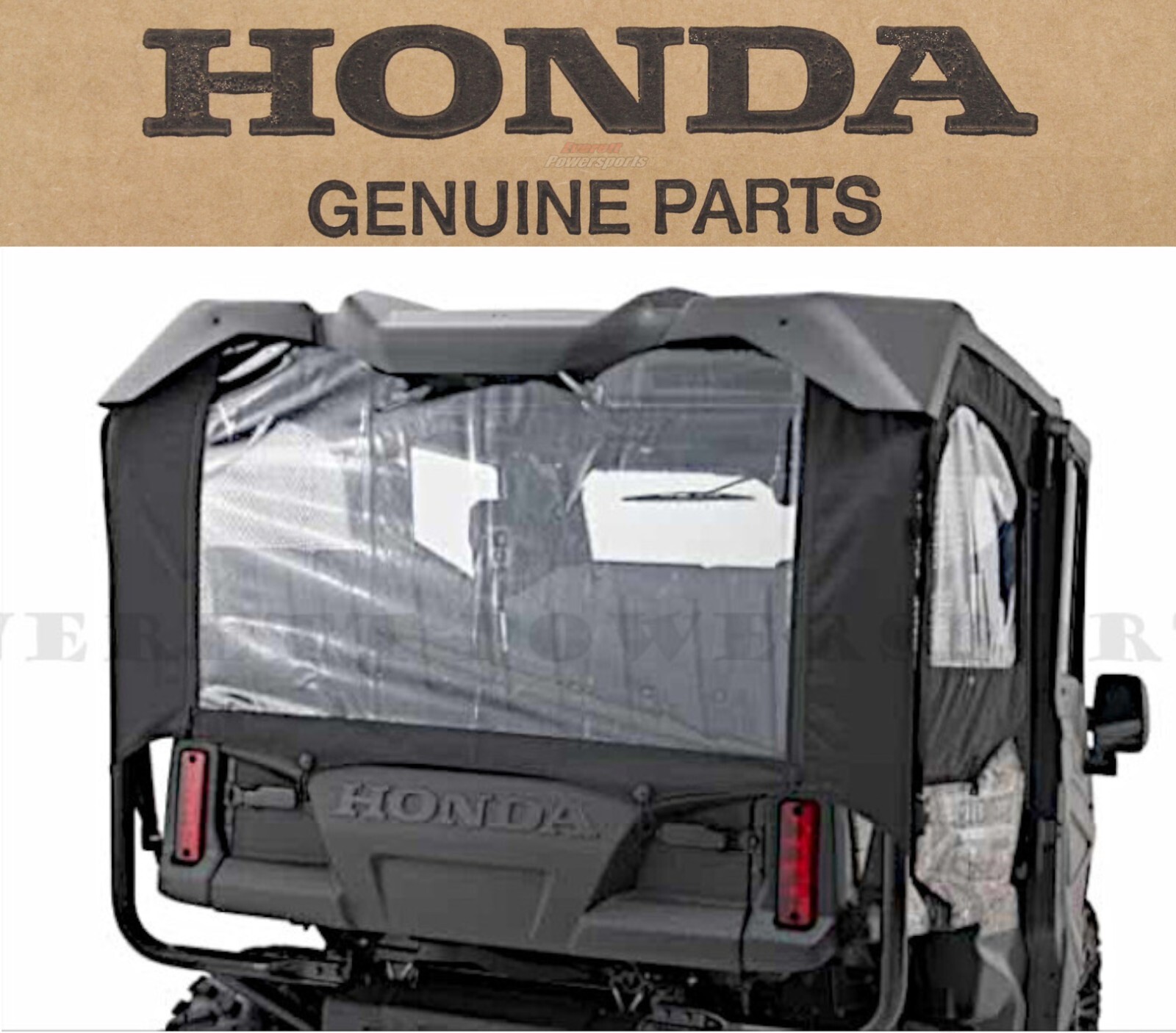 Fabric Rear Panel Window 5 Seater 14-25 Pioneer SXS1000-5 Genuine Honda #Y292