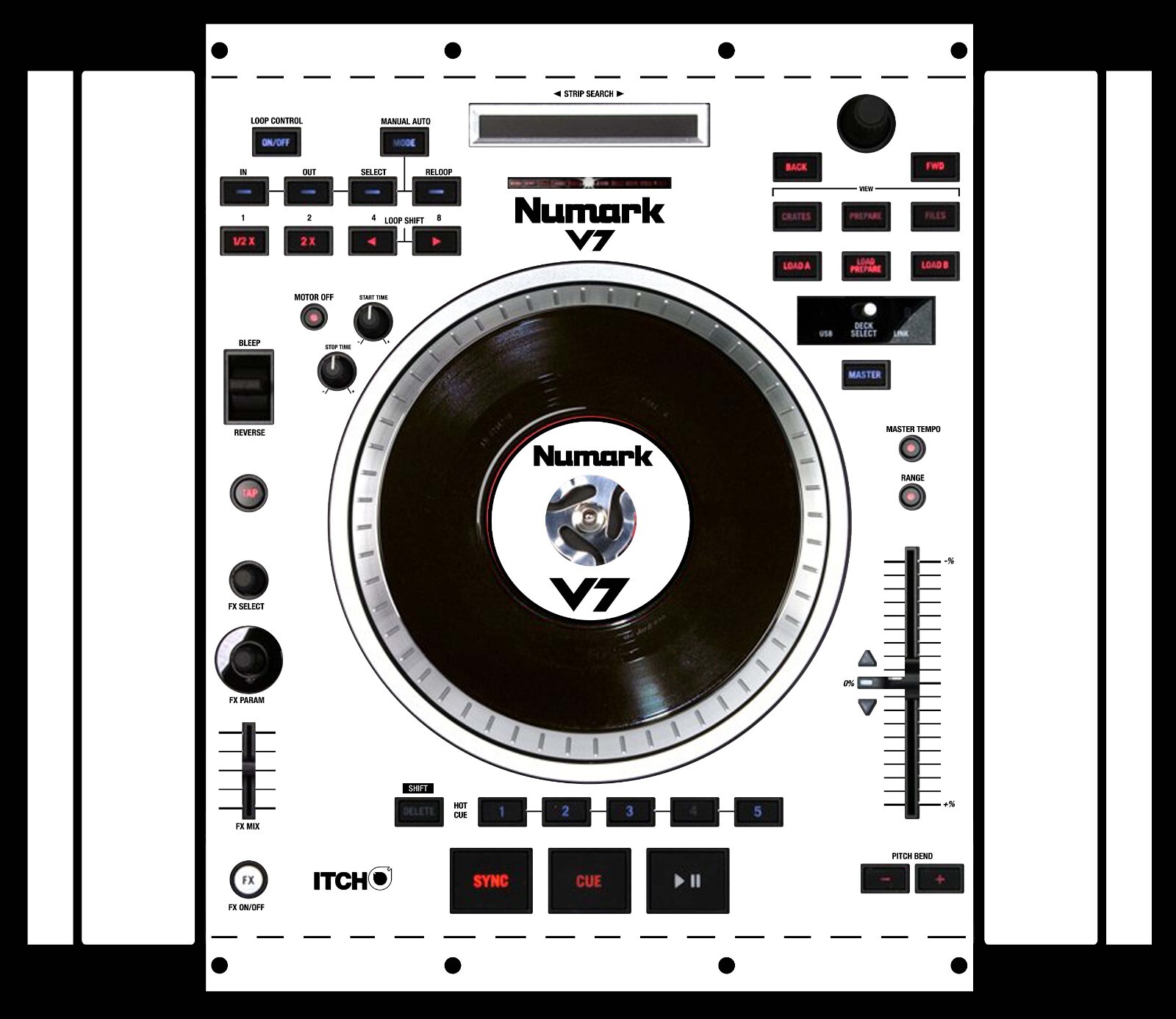 Numark NV 2 Skin | Color White | Protective Decal | StyleFlip Skins