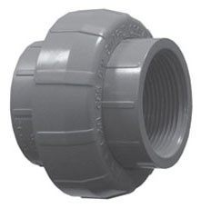 LASCO 898010 1" Union Fitting PVC Size A 1" Size B 1" NPT