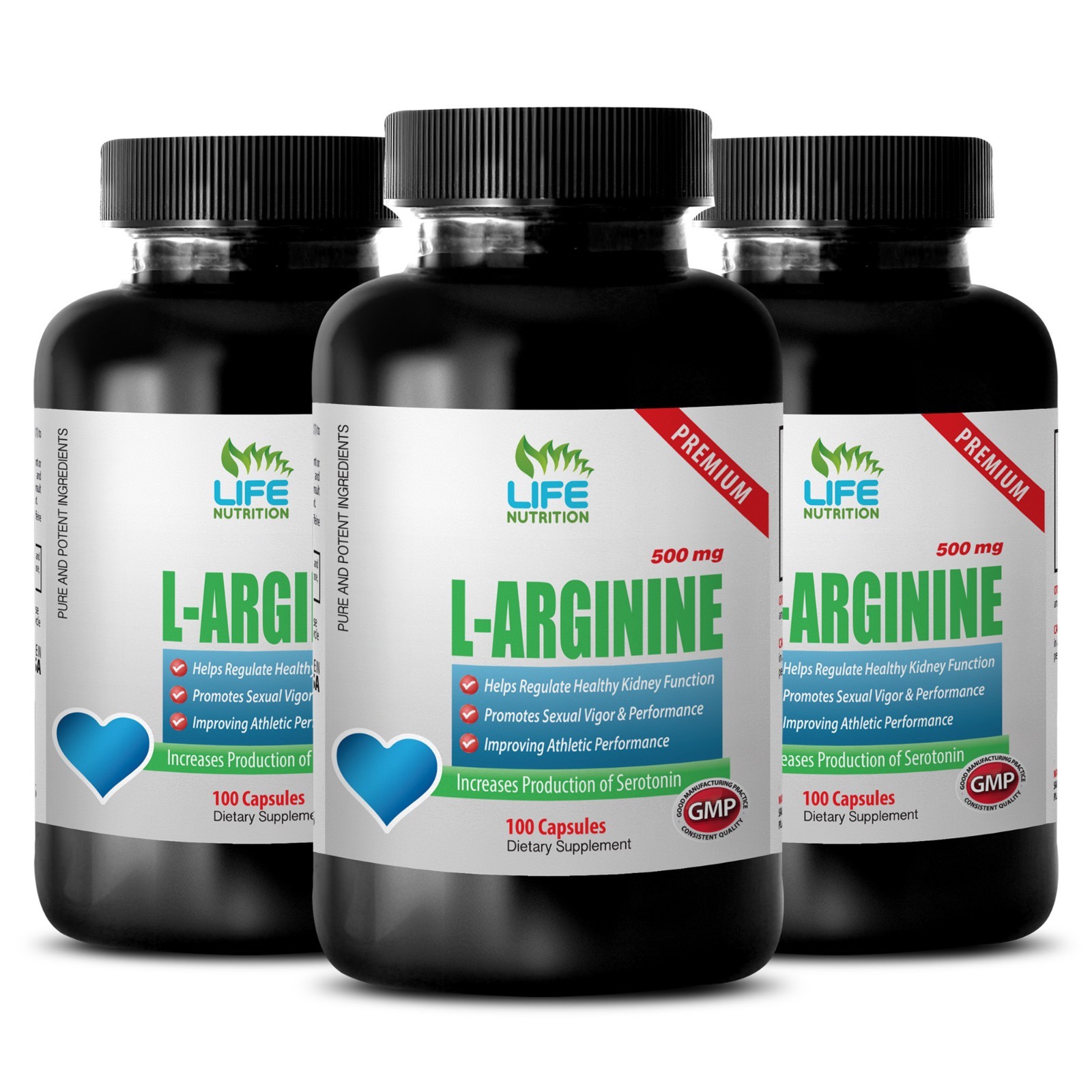 Build Lean Muscle Supplement - L-Arginine 500mg - Arginine Pills 3B