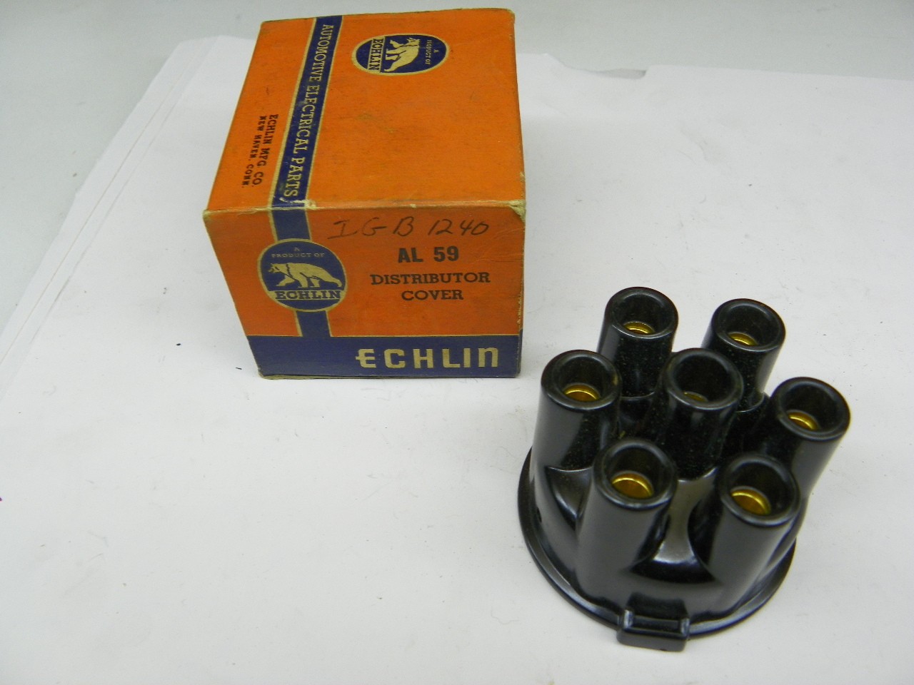 Echlin AL 59 Distributor Cap 1939-1948 Hudson Nash Packard Studebaker 6 Cyl NORS