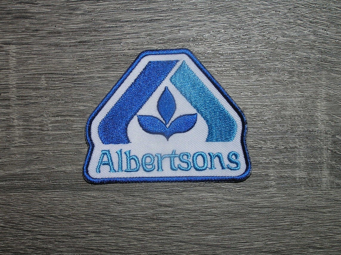 Albertsons Grocery Store Embroidered Iron On Patch 3" x 2.5"