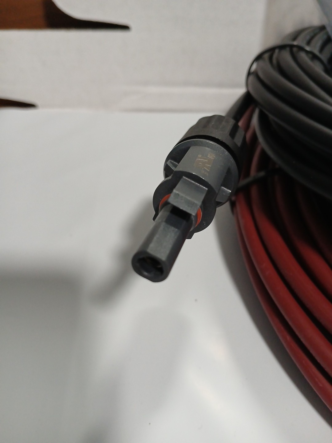 1 Pair 40ft 12AWG Black+Red Solar Panel Extension Cable Wire Connector