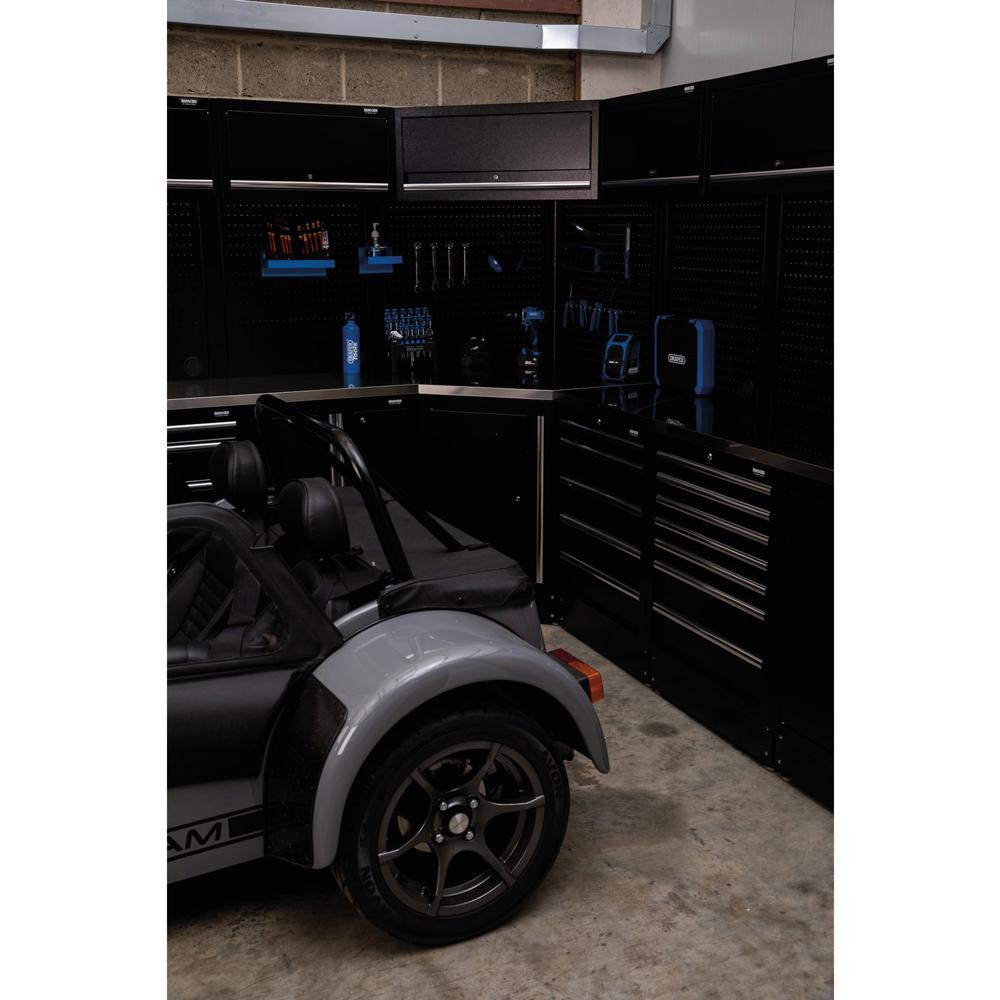 Bunker Modular Corner Wall Cabinet Black