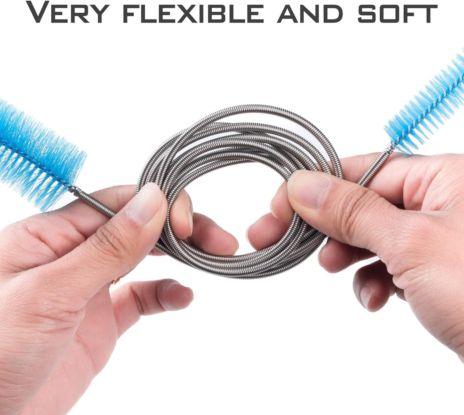 Flexible Drain Pipe Brush Set - Ideal for AC, Shower, & Home Cleaning Needs